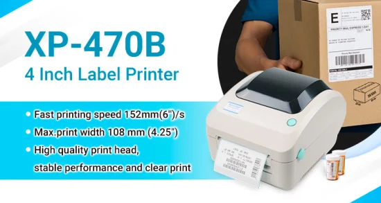 Stampante per etichette con stampante per codici a barre USB Xprinter XP-470B ODM con WIFI BT opzionale