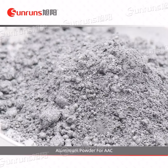 Polvere metallica di alluminio per mattoni di cemento cellulare a blocchi AAC, elevata purezza e buona stabilità